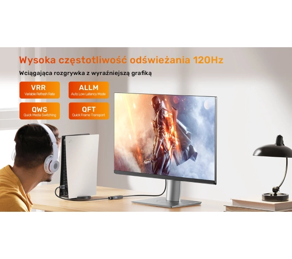 Unitek C11091AGY01-2M (M-F) 2.1, 8K 2m