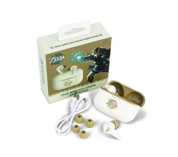 OTL Technologies The Legend of Zelda: TOTK TWS Earphones Dla Dzieci Dokanałowe Bluetooth 5.3 Beżowy - ⚡ EURO HIT CENOWY! ⚡