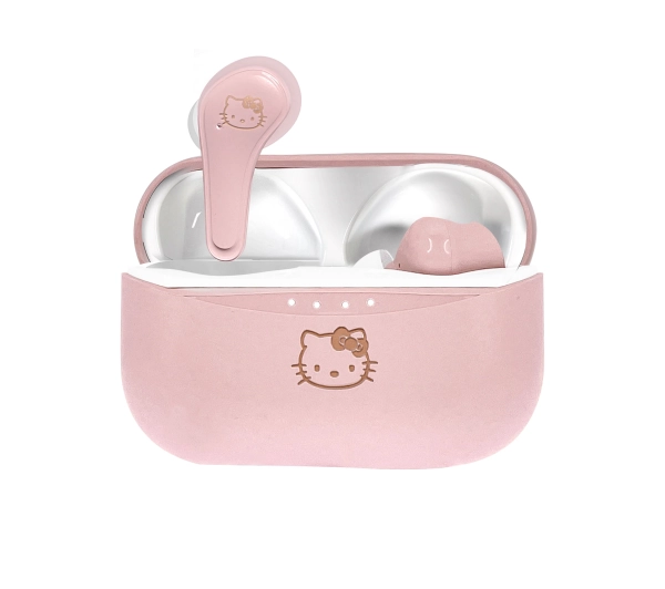 OTL Technologies Hello Kitty TWS Earphones Dla Dzieci Dokanałowe Bluetooth 5.3 Różowy