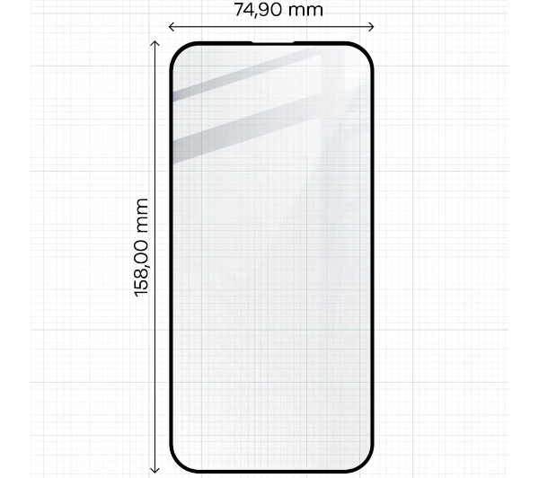 Bizon 2x szkło + szybka na aparat Edge 2 Pack do iPhone 15 Plus