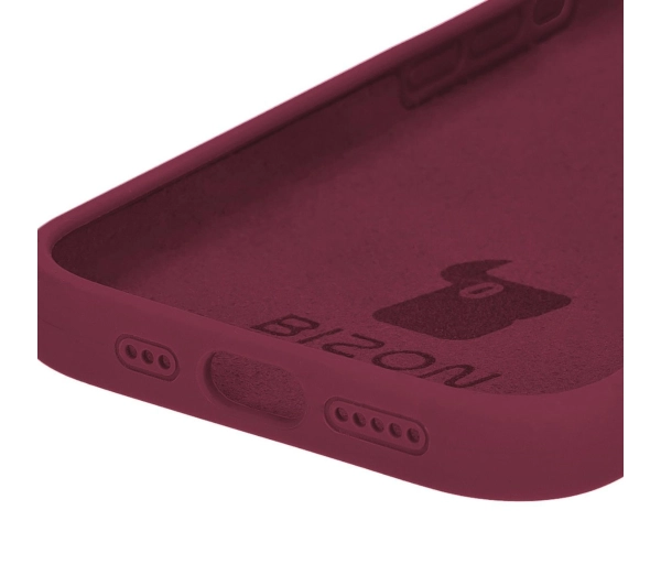 Bizon Silikonowe Soft do iPhone 15 Pro Ciemno-fioletowy