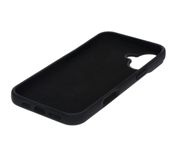 Bizon Silikonowe Soft do iPhone 16 Plus Czarny