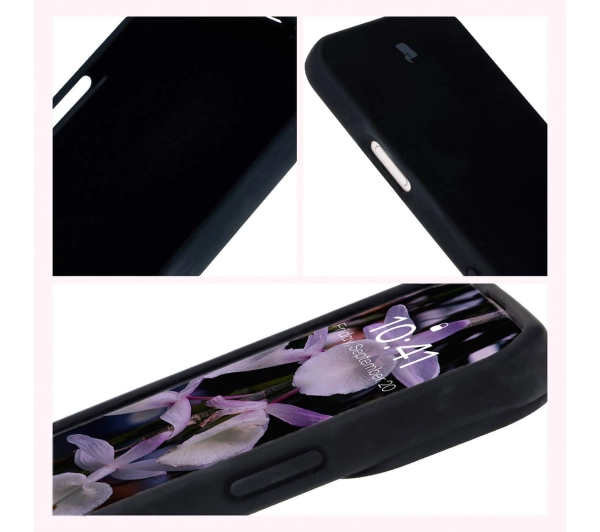 Bizon Silikonowe Soft do iPhone 16 Plus Czarny