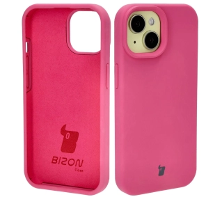 Bizon Silikonowe Soft do iPhone 15 Fuksja