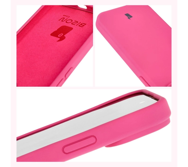 Bizon Silikonowe Soft do iPhone 15 Fuksja