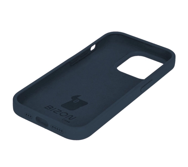 Bizon Silikonowe Soft do iPhone 14 Pro Ciemno-niebieski