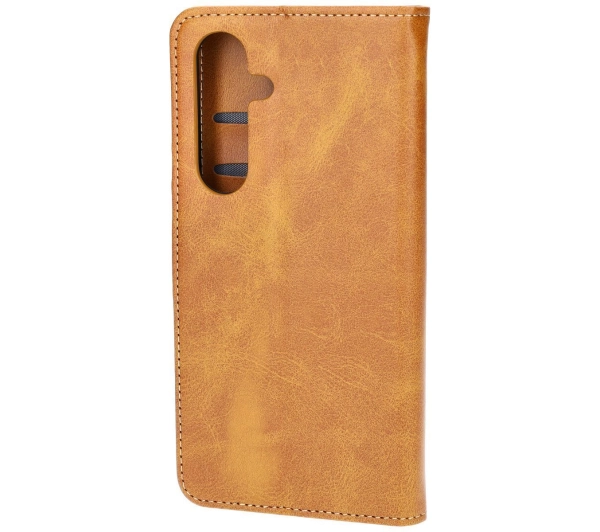 Bizon z klapką Pocket do Galaxy S24 FE Brązowy