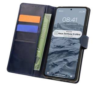 Bizon z klapką Pocket do Asus Zenfone 11 Ultra Granatowy