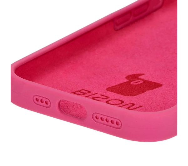 Bizon Silikonowe Soft do iPhone 15 Pro Fuksja