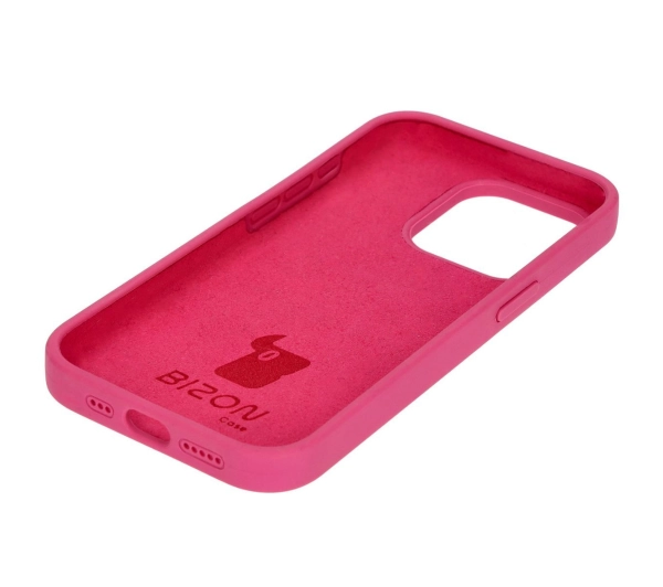 Bizon Silikonowe Soft do iPhone 15 Pro Fuksja
