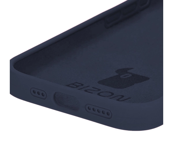 Bizon Silikonowe Soft do iPhone 15 Pro Ciemno-niebieski