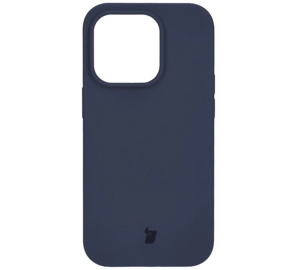 Bizon Silikonowe Soft do iPhone 15 Pro Ciemno-niebieski