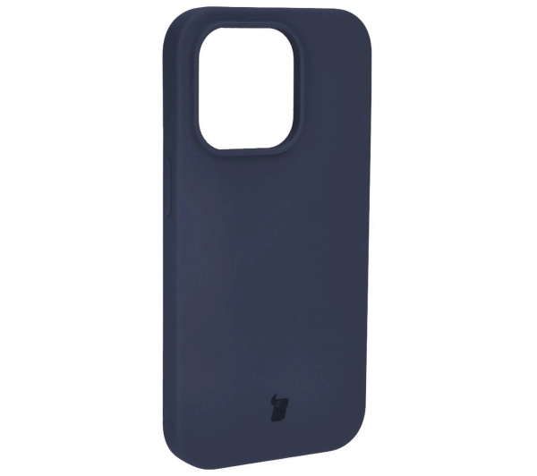 Bizon Silikonowe Soft do iPhone 15 Pro Ciemno-niebieski