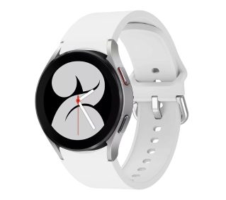 Bizon Strap Watch Silicone do Galaxy Watch 20mm Biały