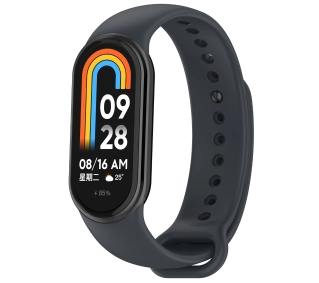 Bizon Strap Watch Dots do Xiaomi Smart Band 9 / 9 NFC / 8 Ciemno-szary