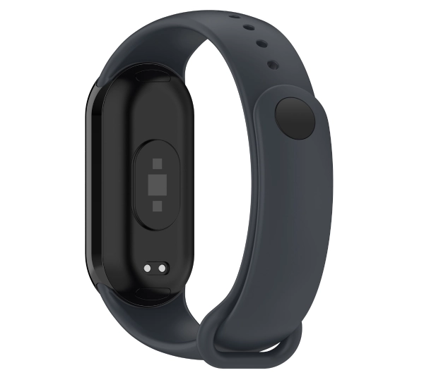 Bizon Strap Watch Dots do Xiaomi Smart Band 9 / 9 NFC / 8 Ciemno-szary