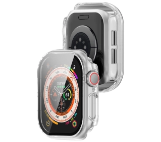 Bizon ze szkłem do Apple Watch 10 42mm Przezroczysty
