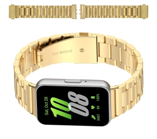 Bizon ze stali nierdzewnej Aura do Galaxy Fit 3 Złoty