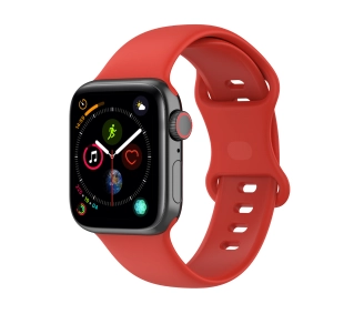 Bizon Strap Watch Silicone S do Apple Watch 44/45/46/49mm Czerwony