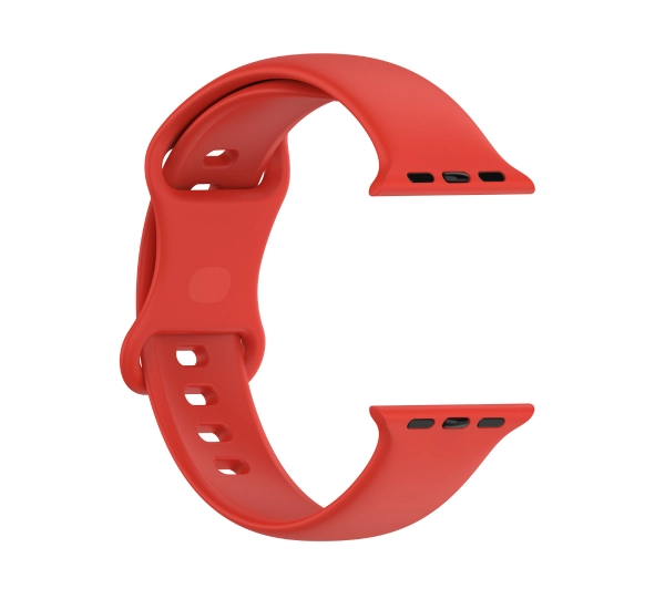 Bizon Strap Watch Silicone S do Apple Watch 44/45/46/49mm Czerwony