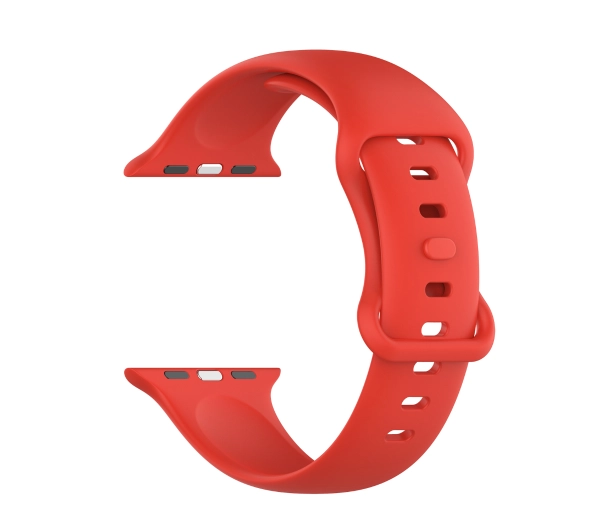 Bizon Strap Watch Silicone S do Apple Watch 44/45/46/49mm Czerwony