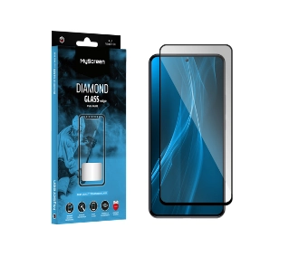 MyScreen Protector DIAMOND GLASS edge FULL GLUE do Motorola Edge 50 Neo Czarny