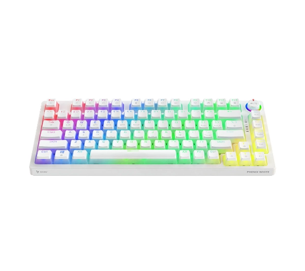 Savio Phenix White Gateron Yellow Pro Pudding Biały