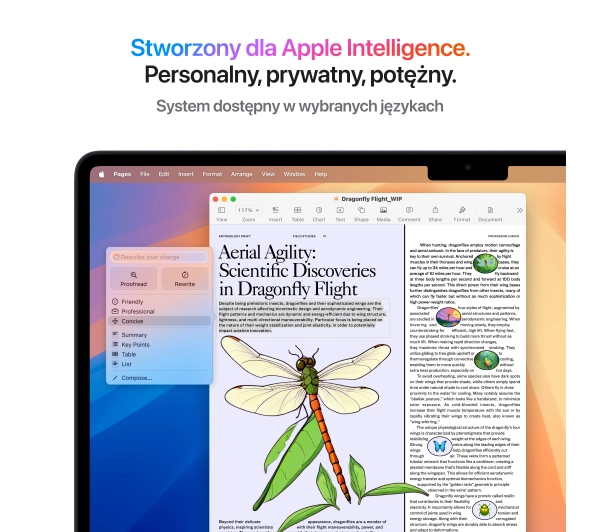 Apple MacBook Air 2025 15,3" M4 24GB RAM 512GB Dysk macOS Północ Funkcje AI - Kup na Raty - RRSO 0%