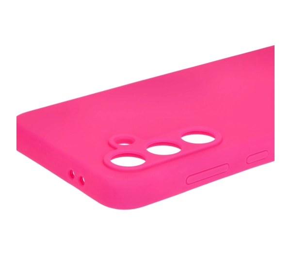 Bizon Silikonowe Soft do Galaxy S24 FE Neonowo-różowy