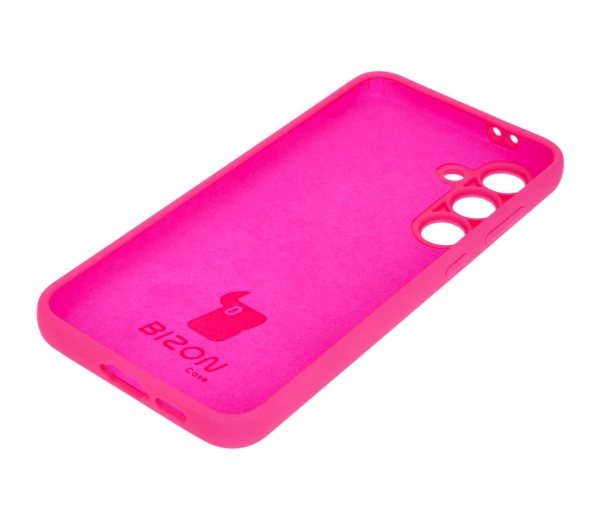 Bizon Silikonowe Soft do Galaxy S24 FE Neonowo-różowy