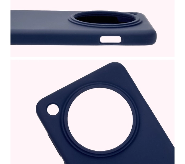 Bizon Silikonowe Soft do Oppo Find X8 Pro Ciemno-niebieski