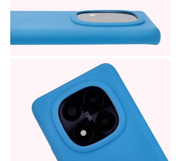 Bizon Silikonowe Soft do Xiaomi Redmi Note 14 Pro Plus 5G Niebieski
