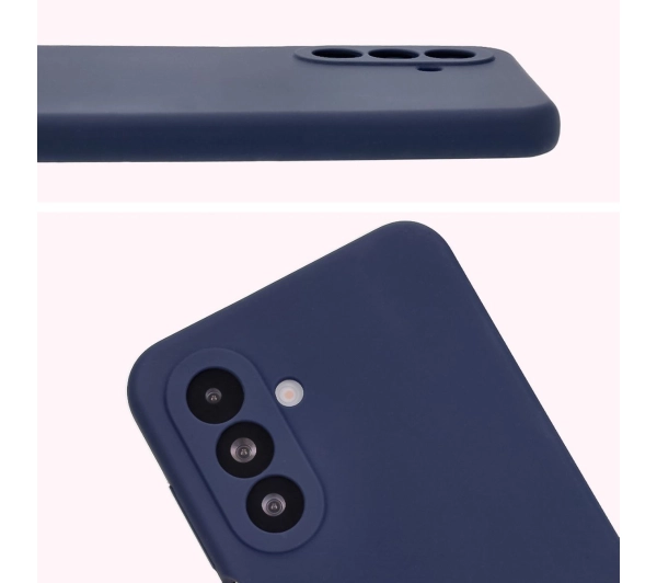 Bizon Silikonowe Soft do Galaxy A26 5G Ciemno-niebieski