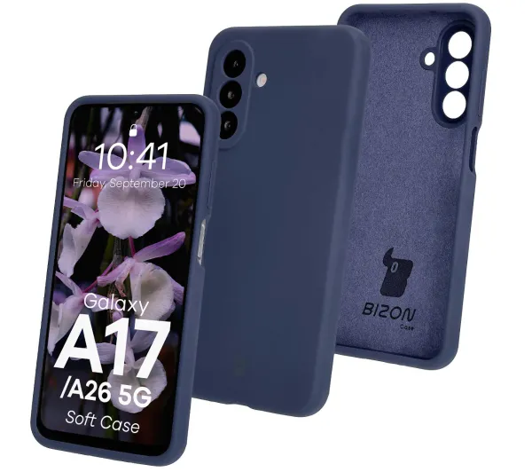Bizon Soft do Galaxy A26 5G/A17 5G Granatowy