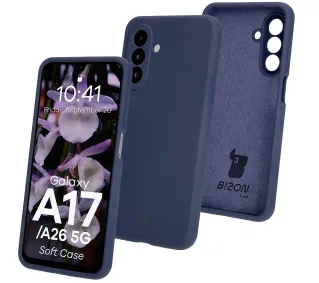 Bizon Silikonowe Soft do Galaxy A26 5G Ciemno-niebieski