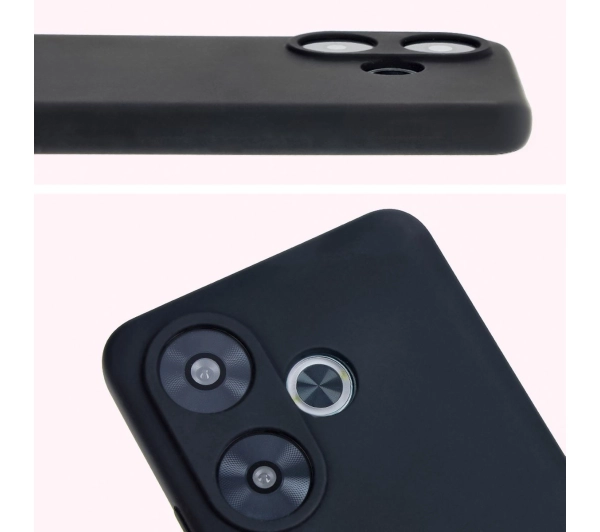 Bizon Silikonowe Soft do Xiaomi Poco F6 Czarny