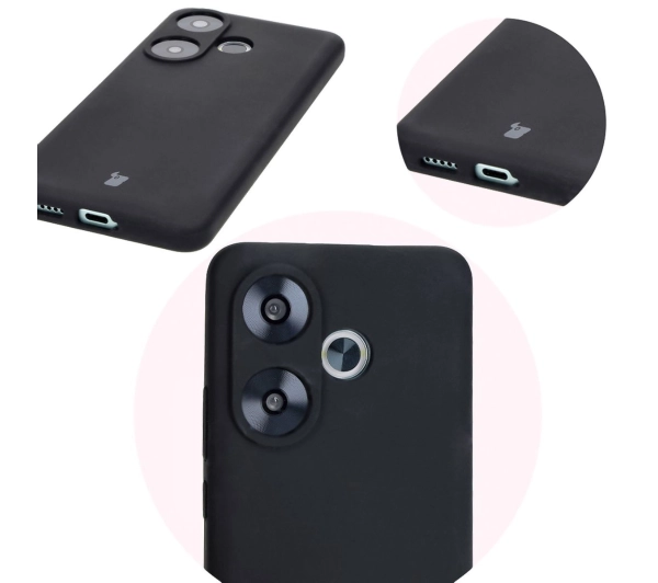 Bizon Silikonowe Soft do Xiaomi Poco F6 Czarny