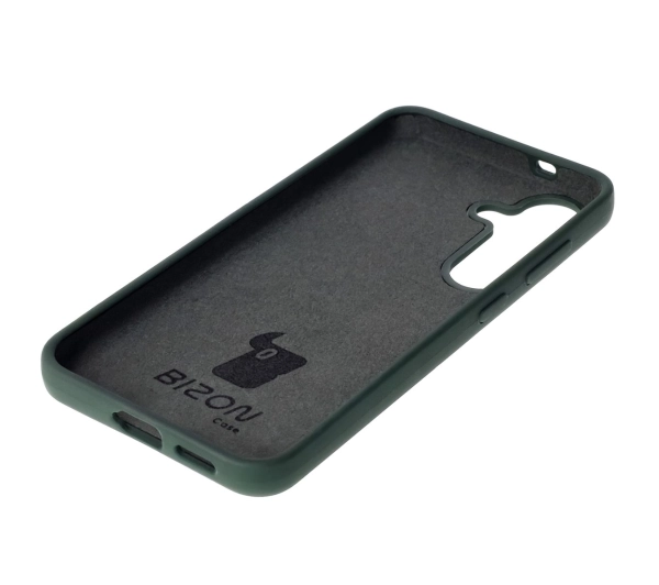 Bizon Silikonowe Soft do Galaxy S25 Ciemnozielony