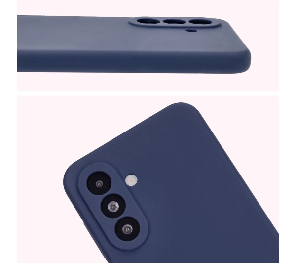 Bizon Silikonowe Soft do Galaxy A56 5G Ciemno-niebieski