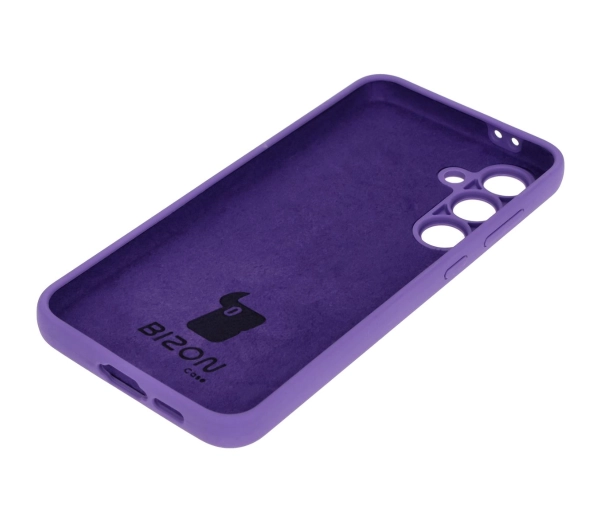 Bizon Silikonowe Soft do Galaxy S24 FE Fioletowy