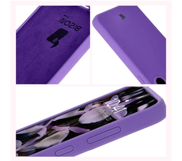 Bizon Silikonowe Soft do Galaxy S24 FE Fioletowy