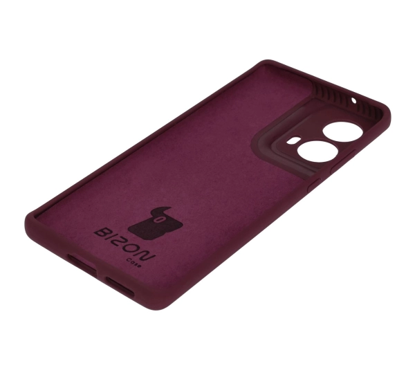 Bizon Silikonowe Soft do Motorola Moto G85 5G Ciemno-fioletowy