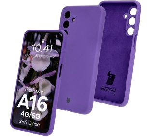 Bizon Silikonowe Soft do Galaxy A16 4G/5G Fioletowy