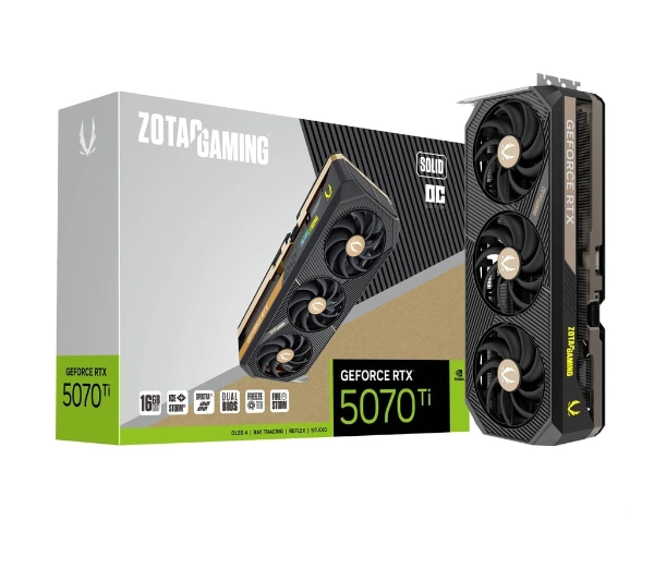 Zotac Gaming GeForce RTX 5070 Ti SOLID OC 16GB GDDR7 256bit DLSS 4