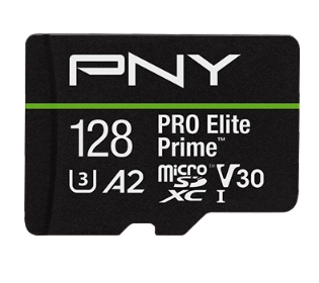 PNY microSDXC PRO Elite Prime 128GB 200/150 MB/s V30 A2 + czytnik