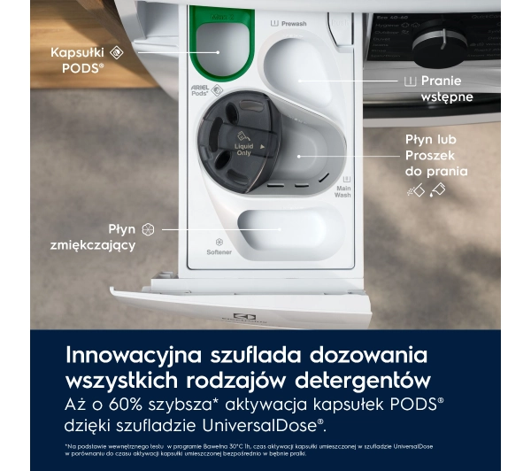 Electrolux 700 SteamCare EW7FEU5692QP 9kg 1600obr/min Zdalne sterowanie UniversalDose - Kup na Raty - RRSO 0%