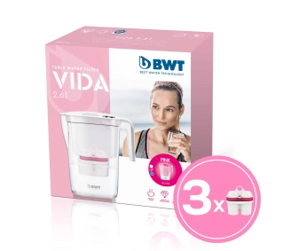 BWT Vida 2,6l 3 wkłady Różowy