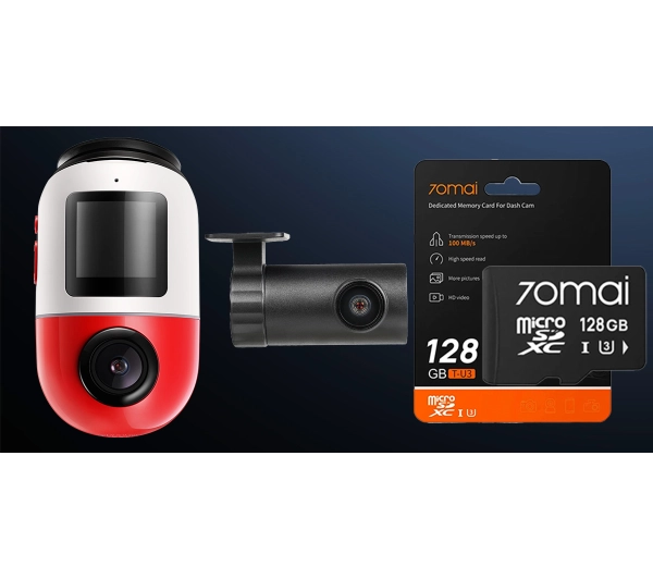 70MAI X800 4K Dual Set +karta pamięci 128GB - ⚡ EURO HIT CENOWY! ⚡ - Kup na Raty - RRSO 0%