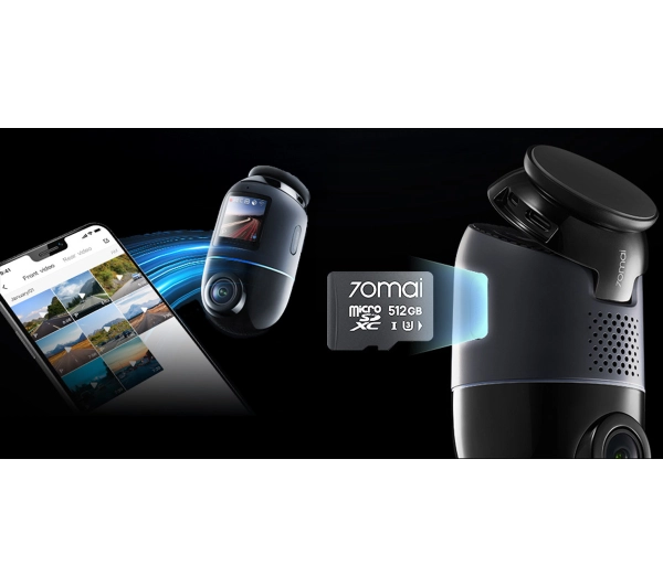 70MAI X800 4K Dual Set +karta pamięci 128GB - ⚡ EURO HIT CENOWY! ⚡ - Kup na Raty - RRSO 0%