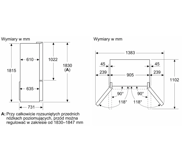 Bosch Serie 6 KFI96AXEA Pełny No Frost 183cm Kostkarka Zdalne sterowanie Czarna stal szczotkowana - TRZECI -55%, ALBO 5-TY ZA 1ZŁ - Kup na Raty - RRSO 0%